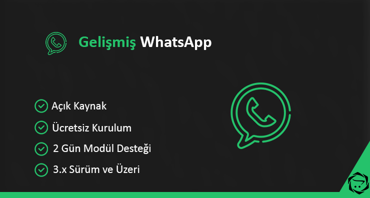 Opencart Gelişmiş WhatsApp Modülü