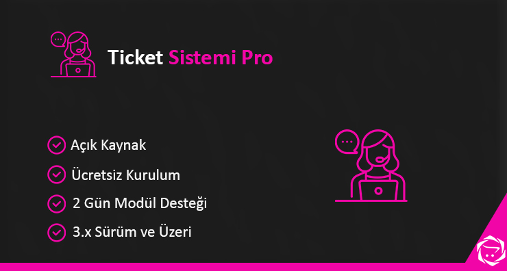 Opencart Ticket Sistemi Pro Modülü
