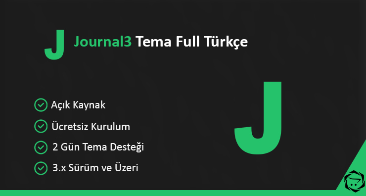 Opencart Journal3 Tema Full Türkçe